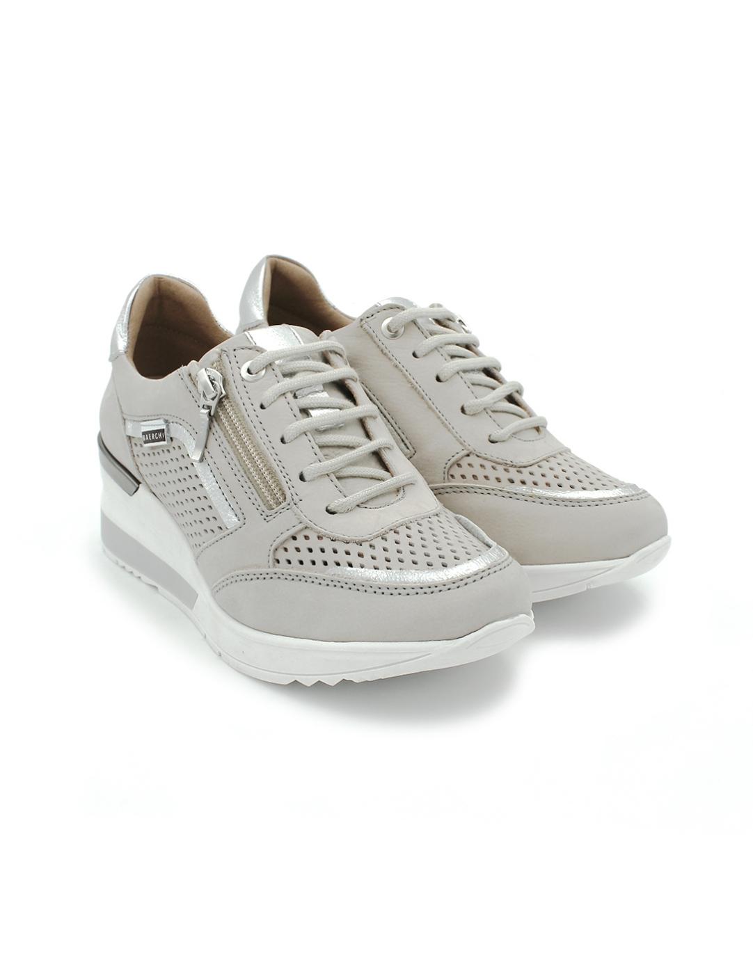 Zapato Cremallera BAERCHI 39012 Blanco Mujer.