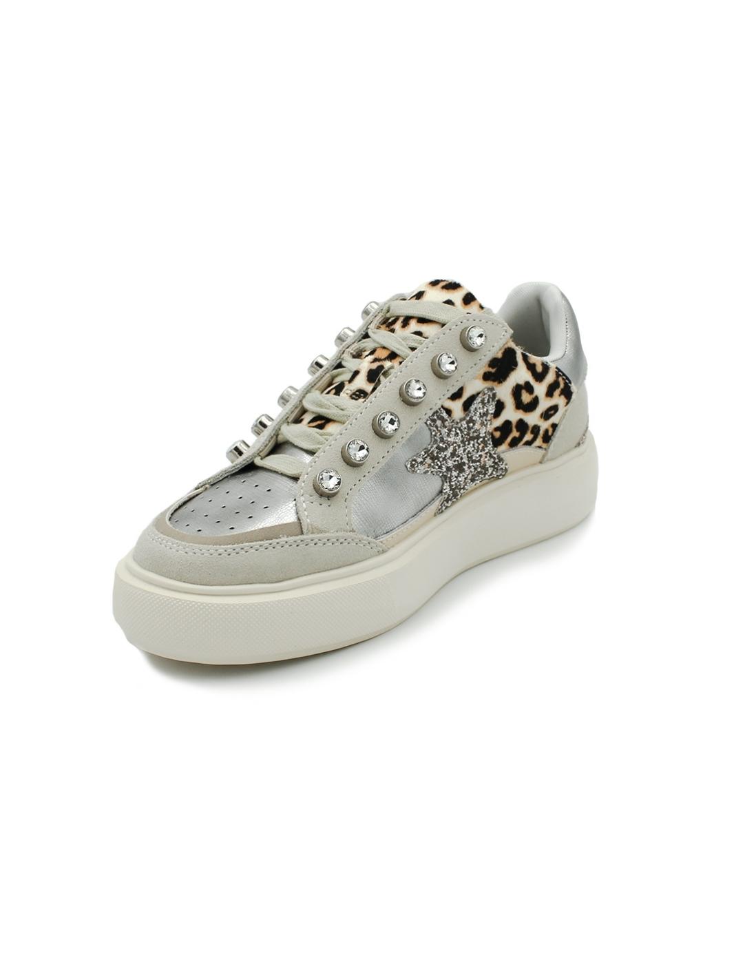 Bamba Leopardo EXE CH3595A-61 Natural Mujer.