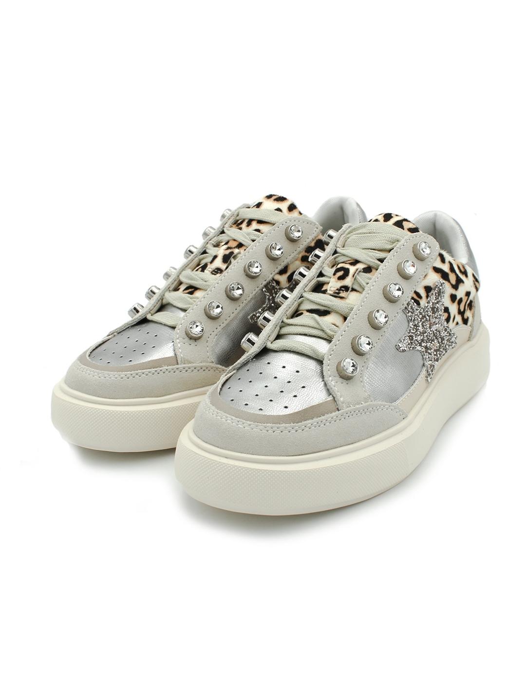 Bamba Leopardo EXE CH3595A-61 Natural Mujer.