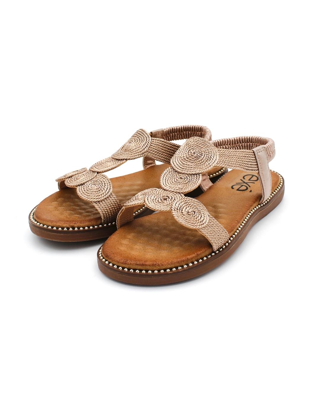 Sandalia Plana EXE ZF 1982-E2 Rose Gold Mujer