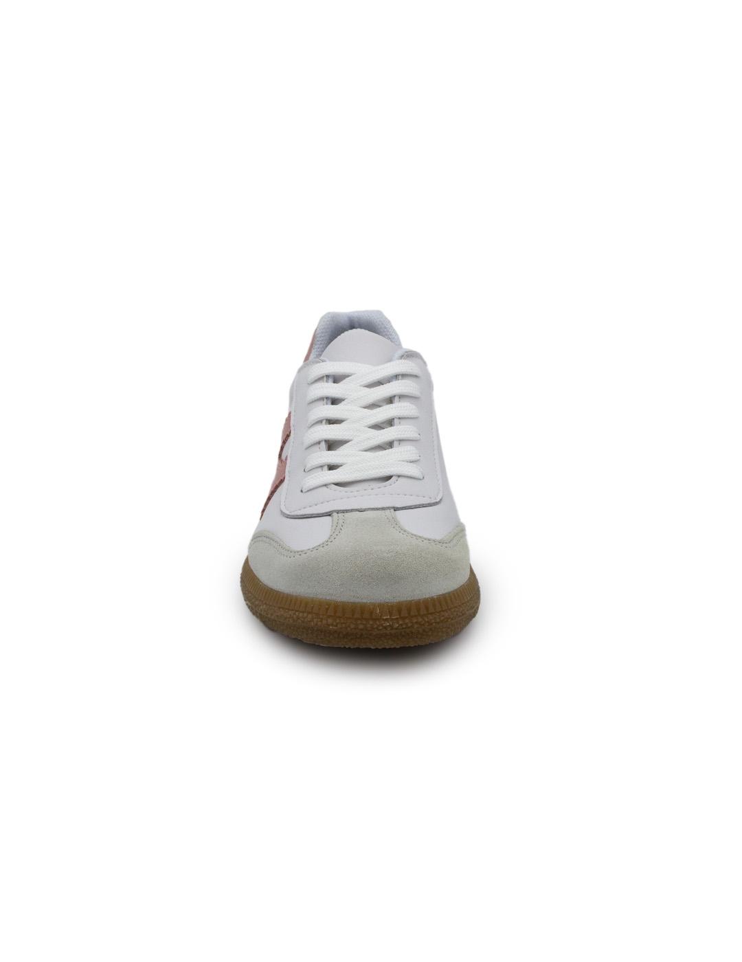 Bambas Track Humo Losal 3372 Blanco/Rosa Mujer