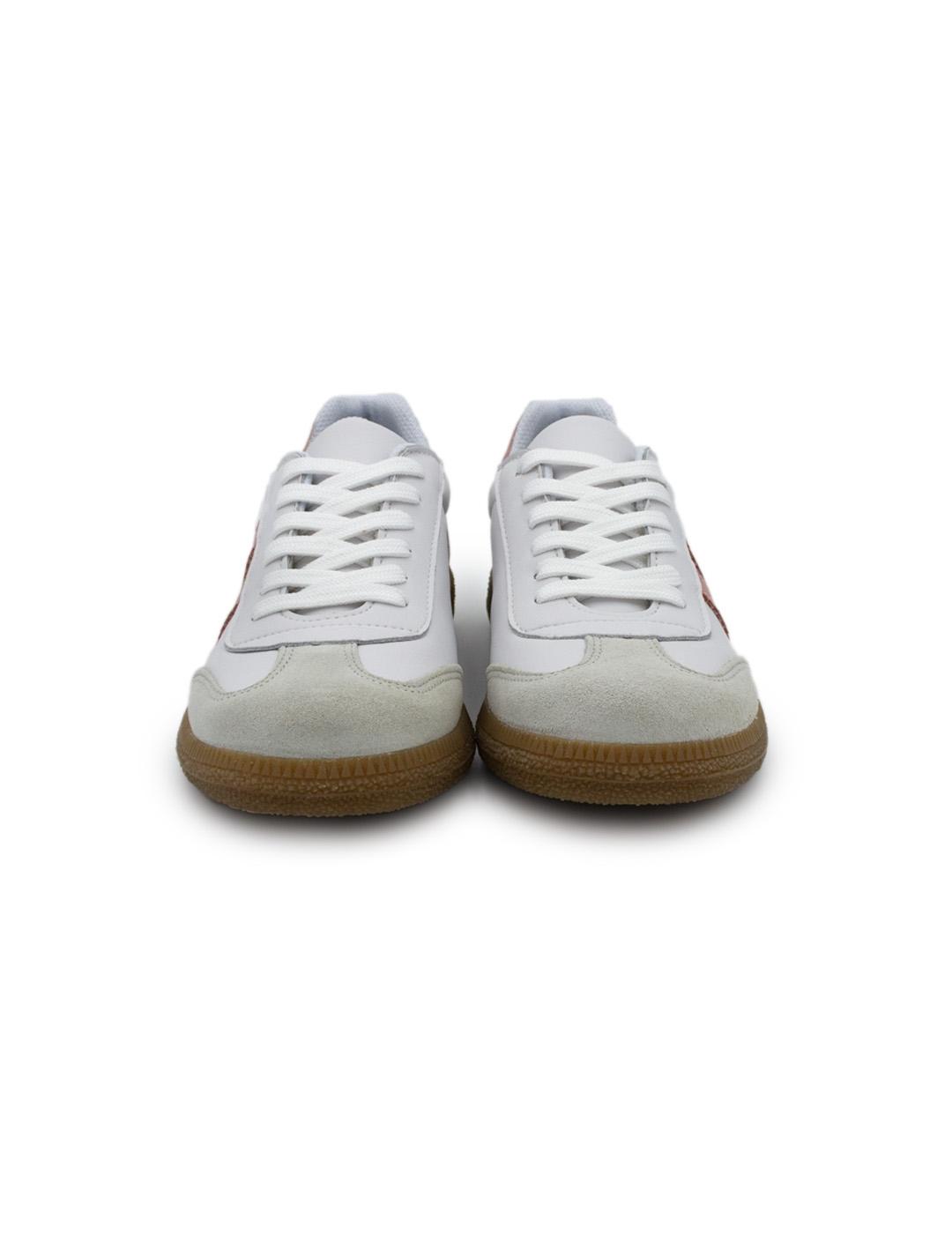 Bambas Track Humo Losal 3372 Blanco/Rosa Mujer