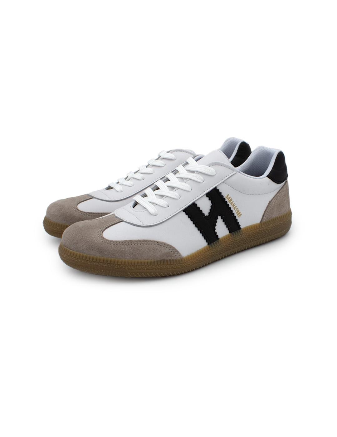 Bambas Track Humo Losal 3372 Blanco/Negro Hombre