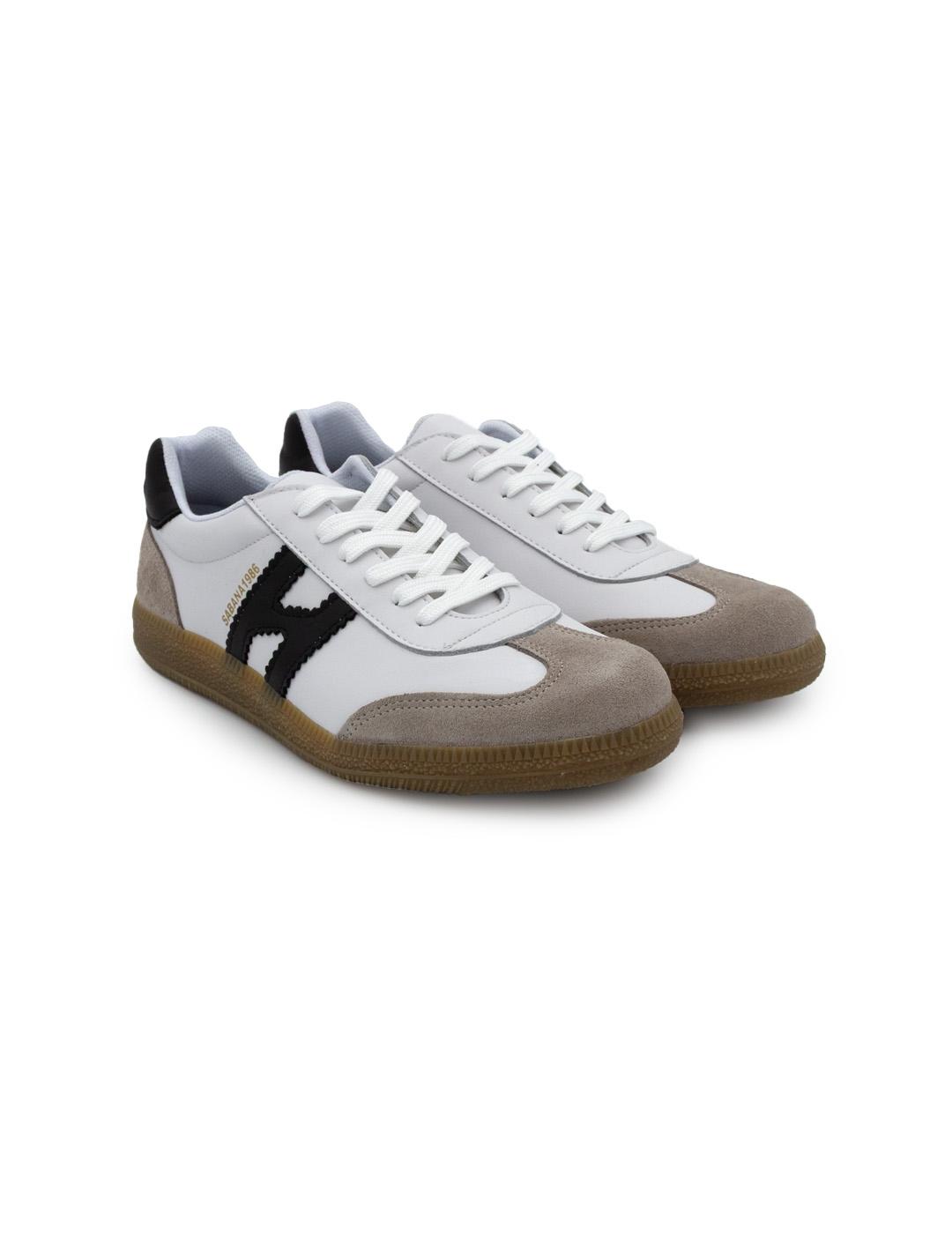 Bambas Track Humo Losal 3372 Blanco/Negro Hombre