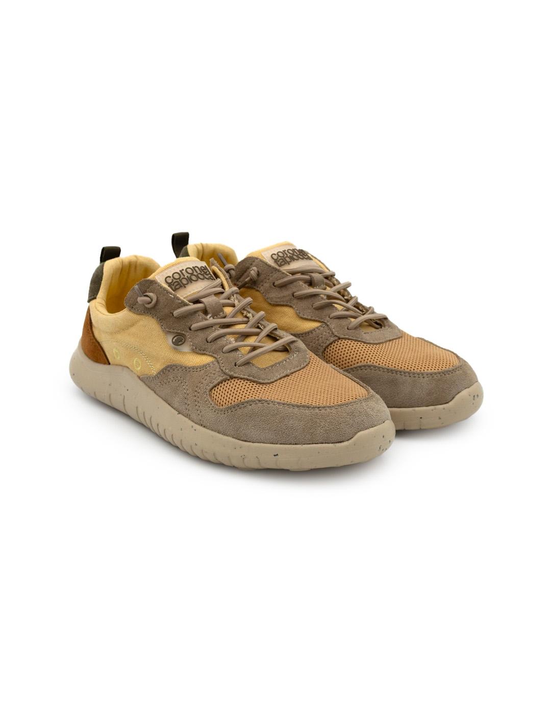 Zapatillas Coronel Tapiocca T239-7 Vainilla/Taupe Hombre