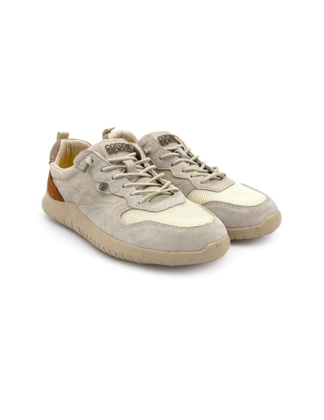 Zapatillas Coronel Tapiocca T239-2 Hielo/Lino/Cuero Hombre