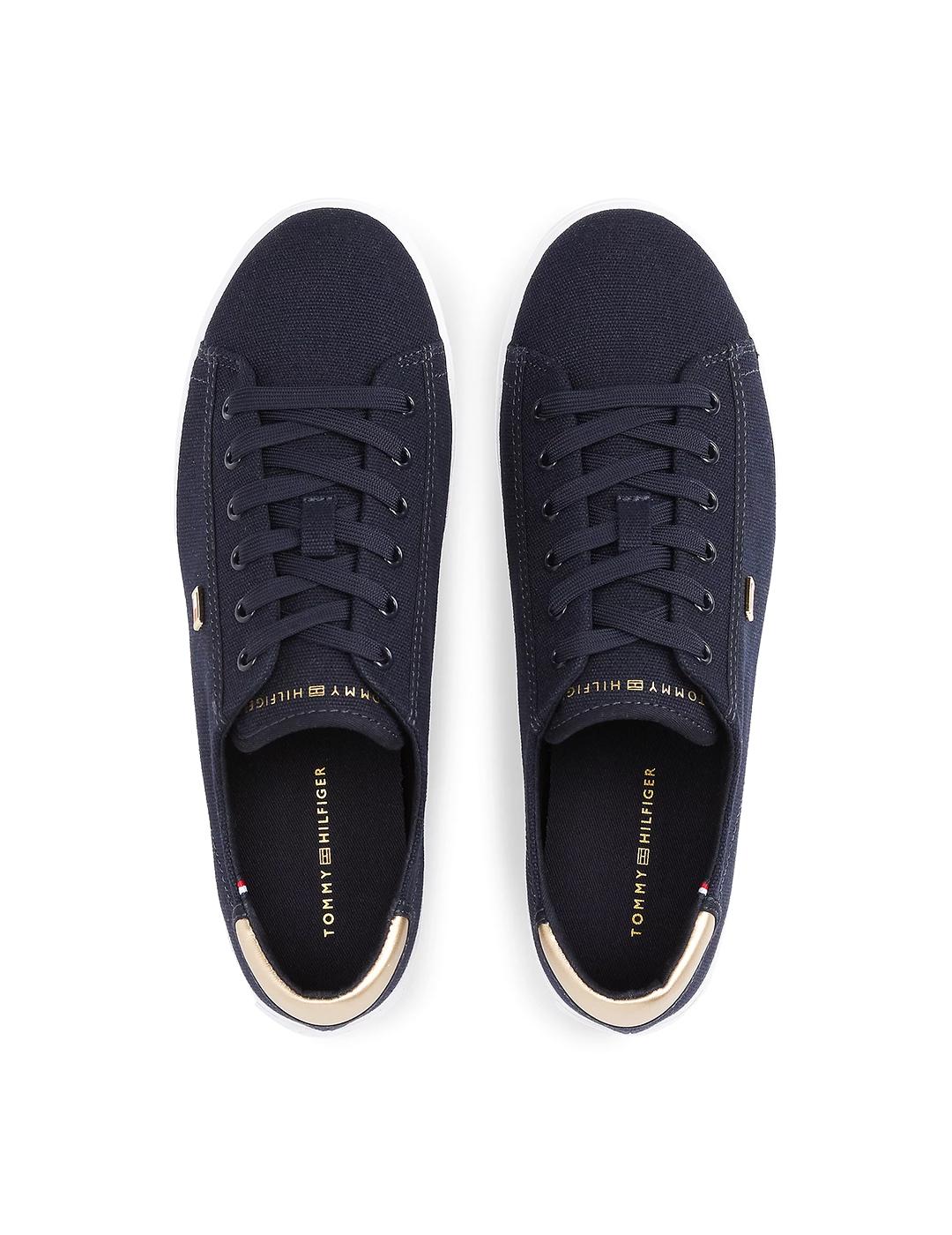 Zapatilla Lona TOMMY HILFIGER FW0FW08647 Marino Mujer.