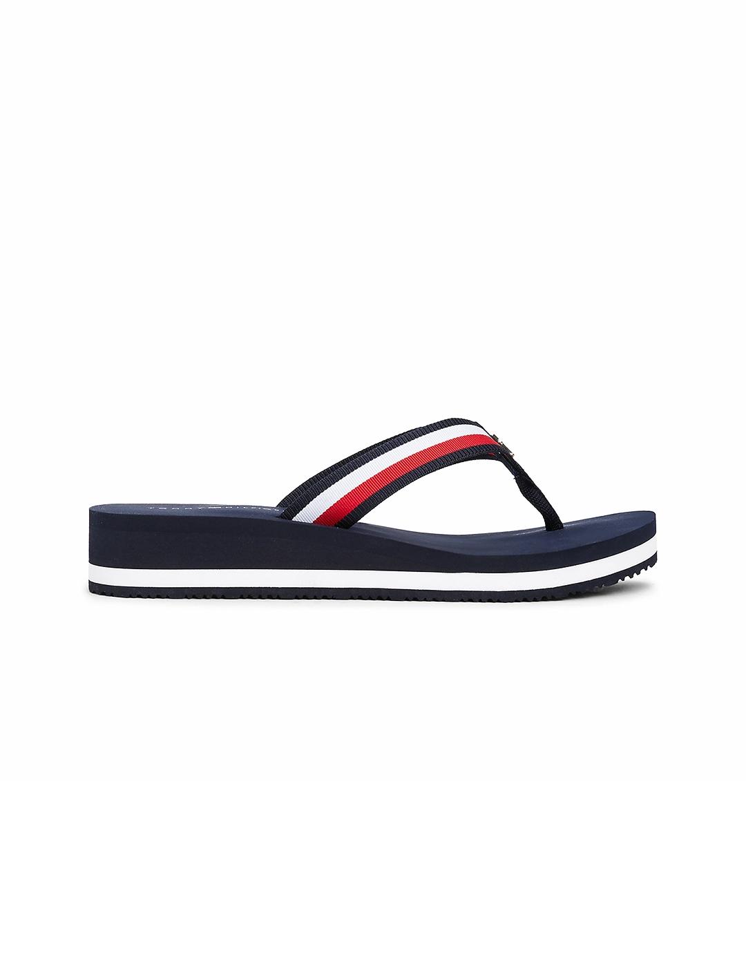 Chanclas Cuña TOMMY HILFIGER FWOFWO8517 Marino Mujer,