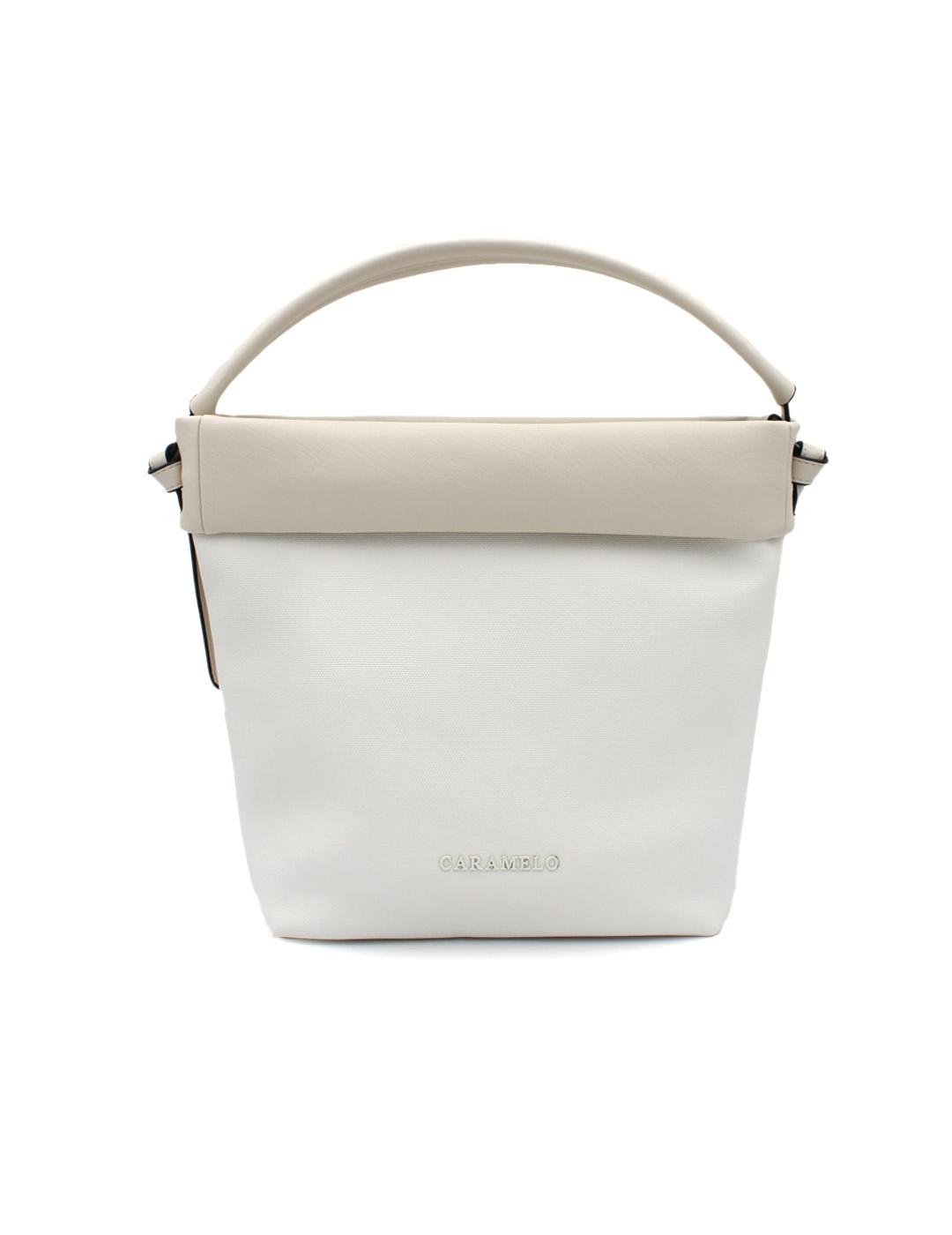 Bolso Artesano Caramelo 50844.16 Combi/Nudos Crudo Mujer