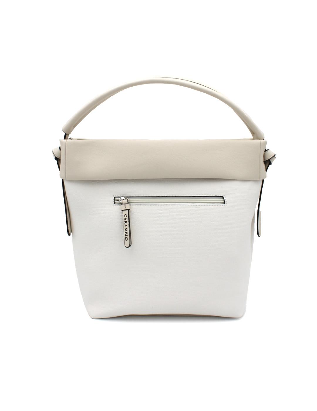 Bolso Artesano Caramelo 50844.16 Combi/Nudos Crudo Mujer