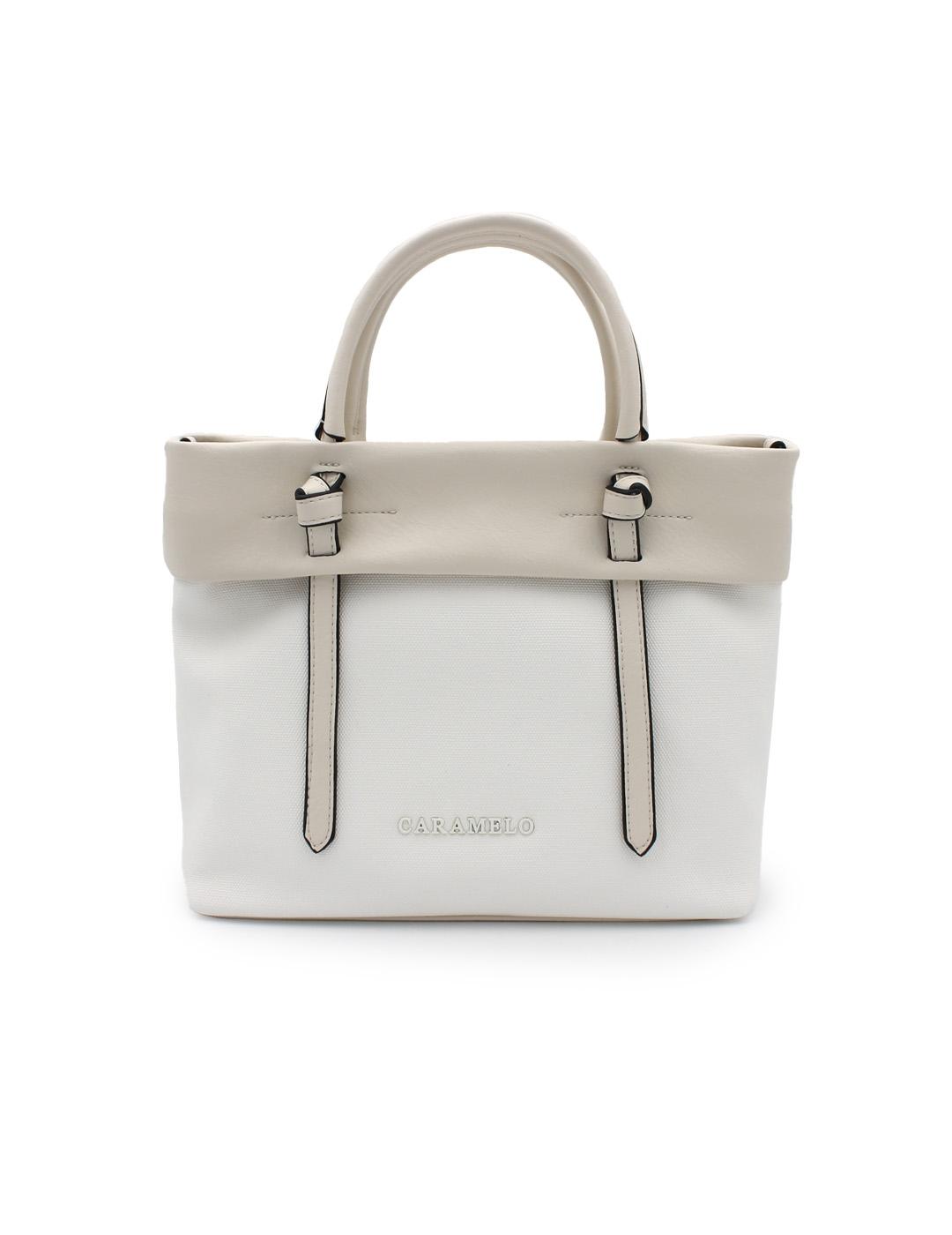 Bolso Artesano Caramelo 50845.16 Combi/Nudos Crudo Mujer