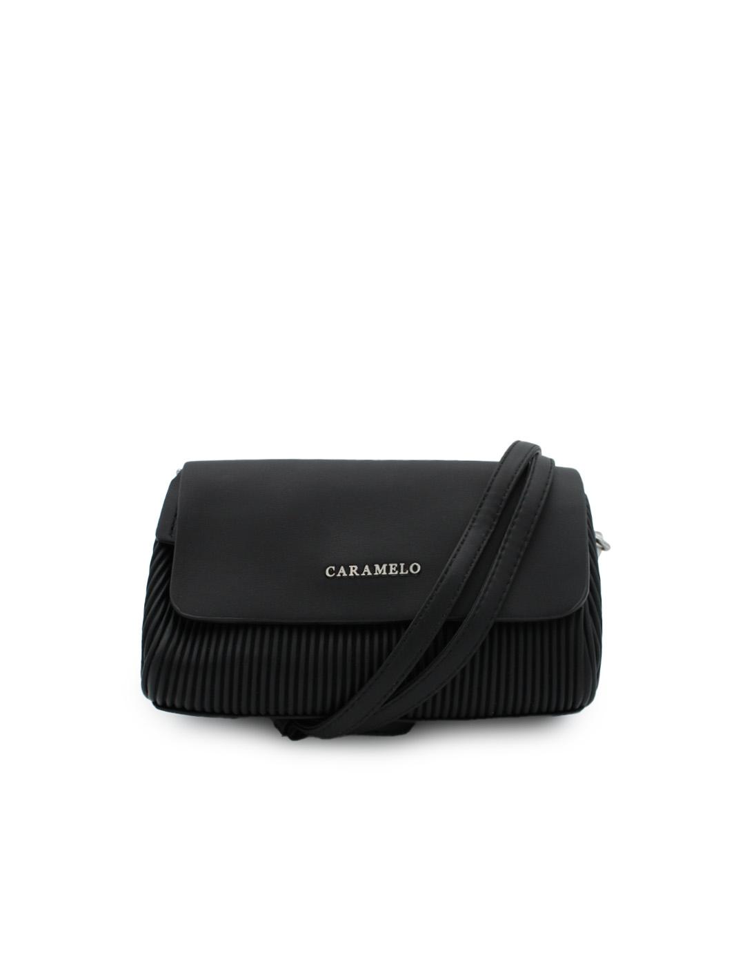 Bolso Artesano Caramelo 50869.01 Negro Mujer