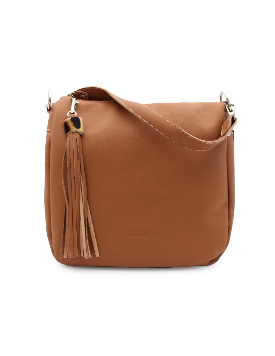 Bolso Scila Artesano Piel Caramelo 50890.3 Cuero Mujer