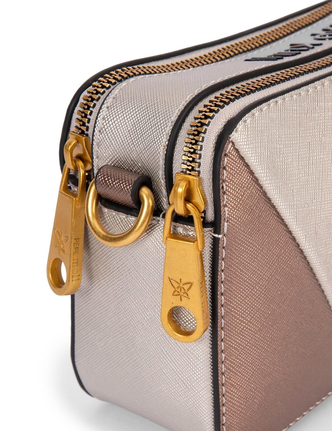 Bolso de Hombro Pepe Moll 251400 Tricolor/Plata Mujer