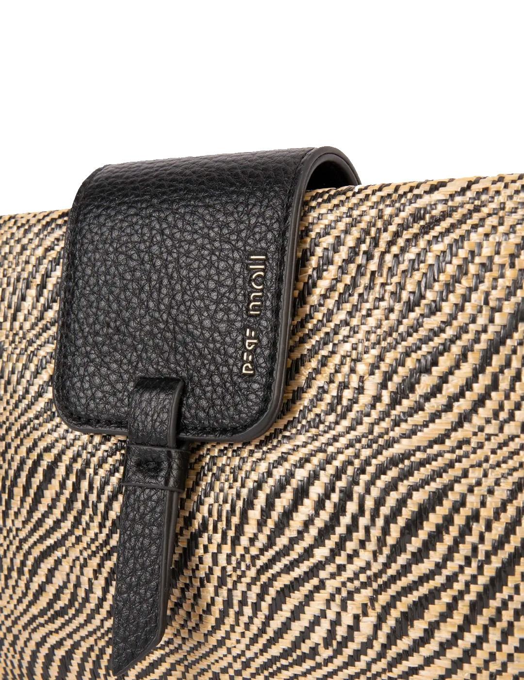 Bolso de mano Pepe Moll 251122 Negro/Beige Mujer