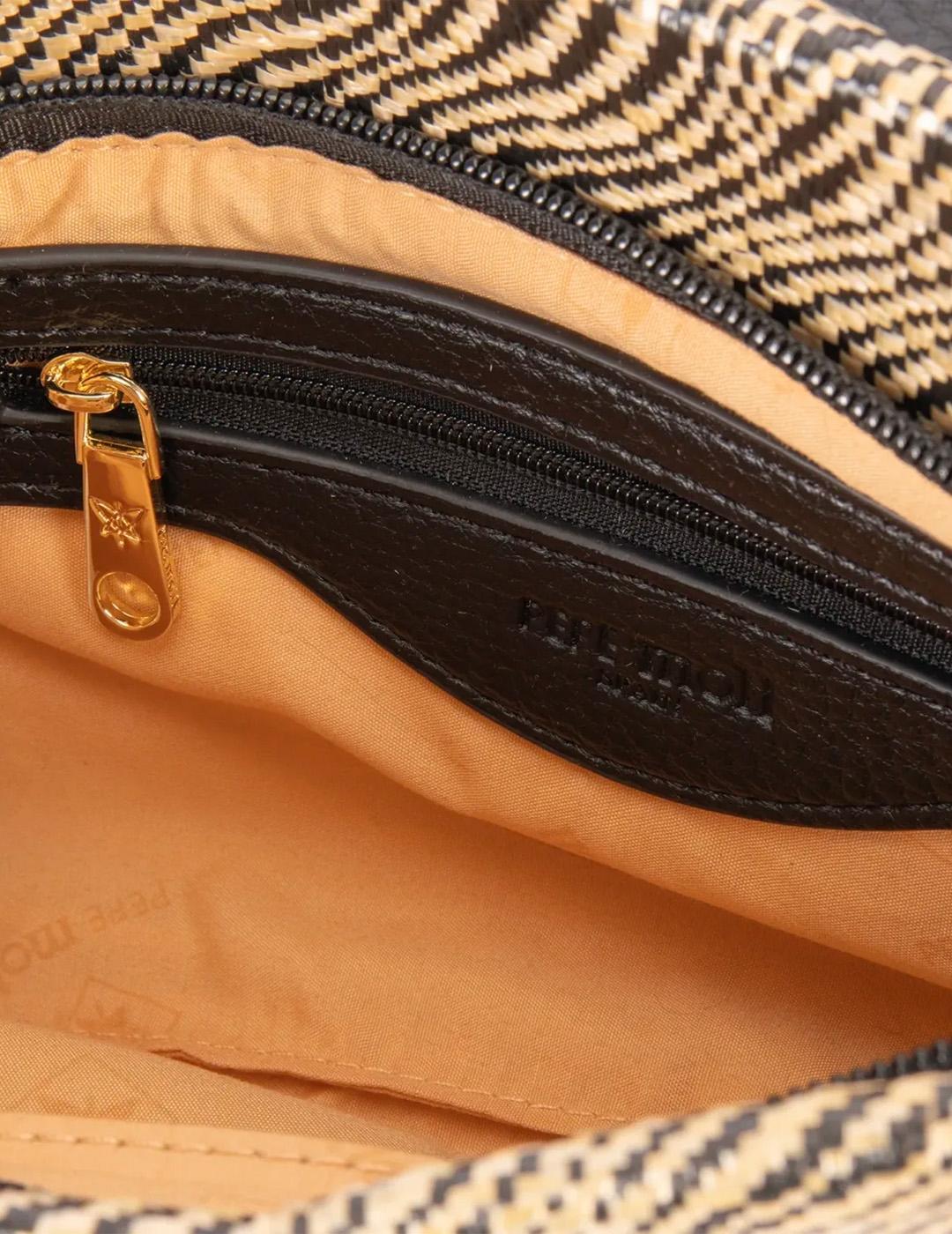 Bolso de mano Pepe Moll 251122 Negro/Beige Mujer