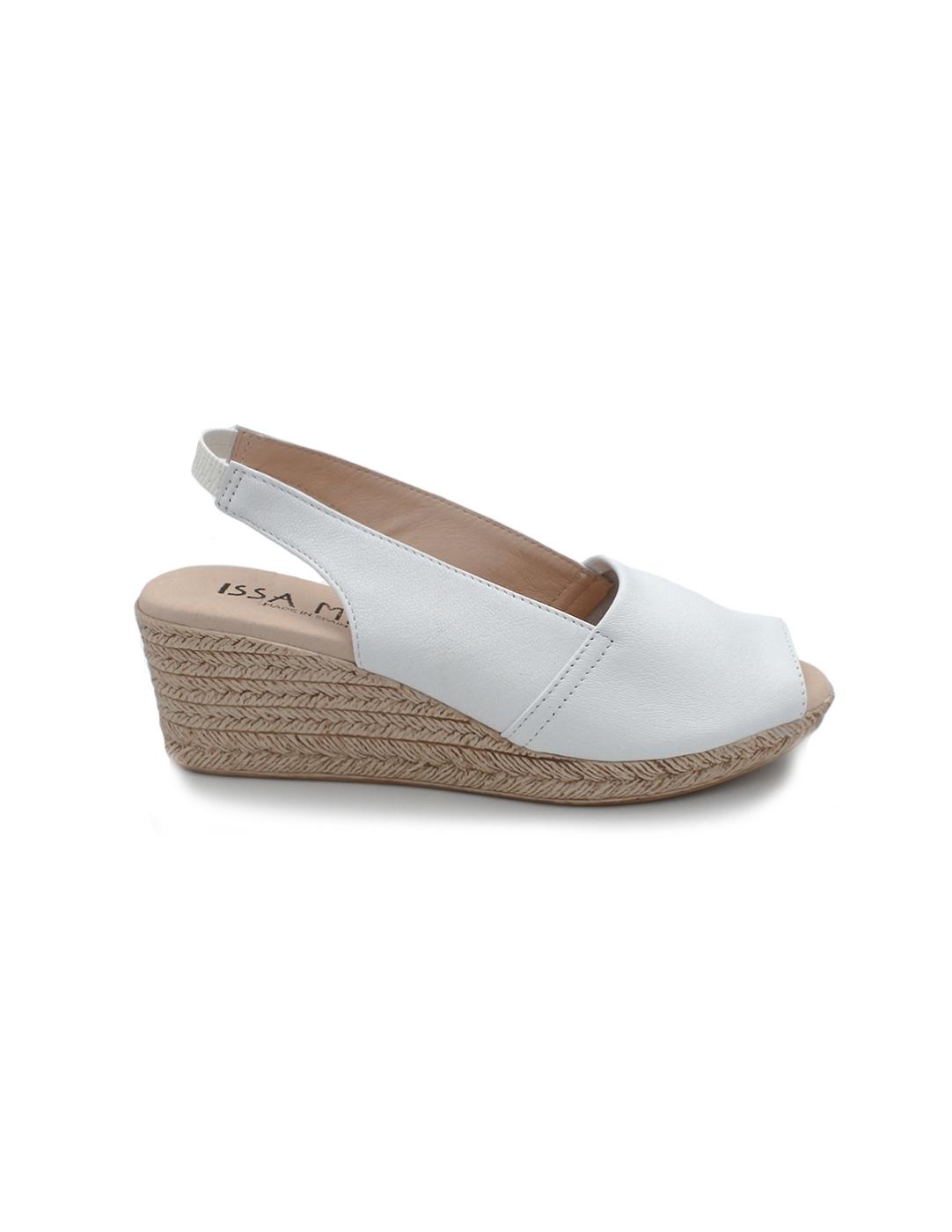 Alpargata ISSA MIEL 300 Napa Blanco Mujer.