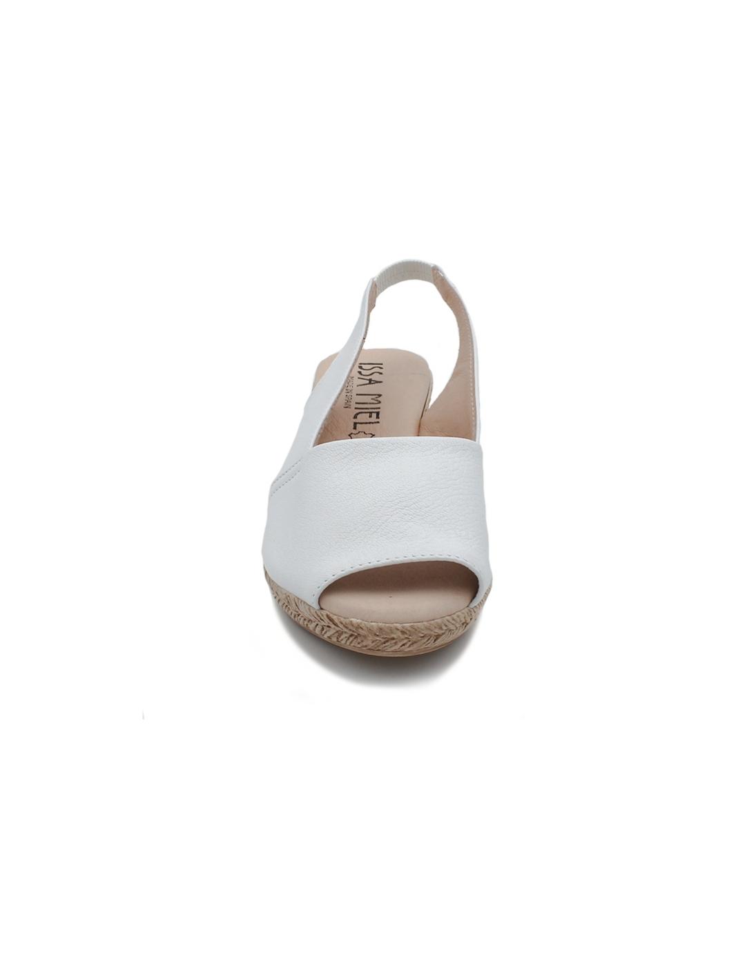Alpargata ISSA MIEL 300 Napa Blanco Mujer.