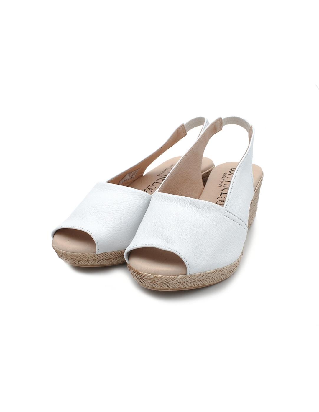 Alpargata ISSA MIEL 300 Napa Blanco Mujer.