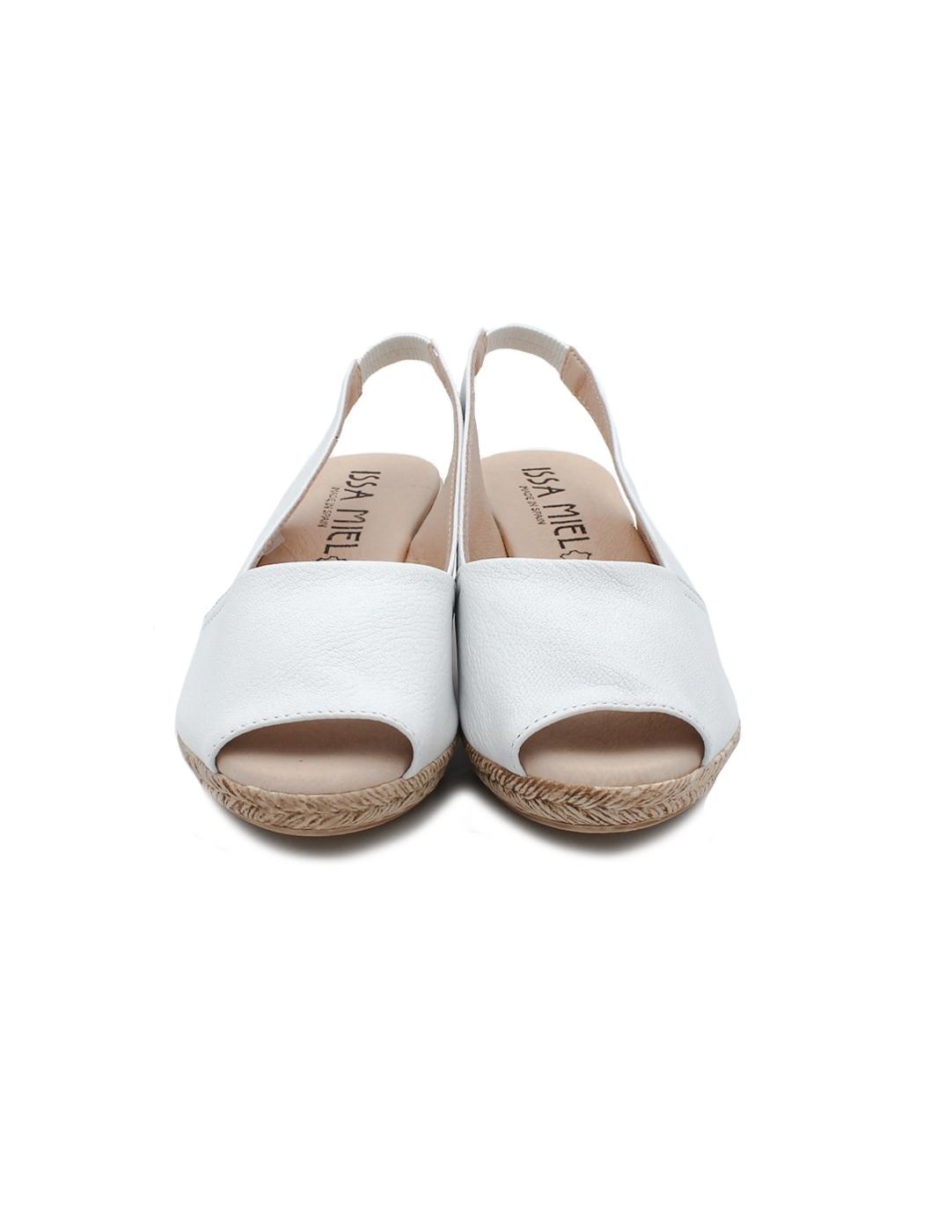 Alpargata ISSA MIEL 300 Napa Blanco Mujer.