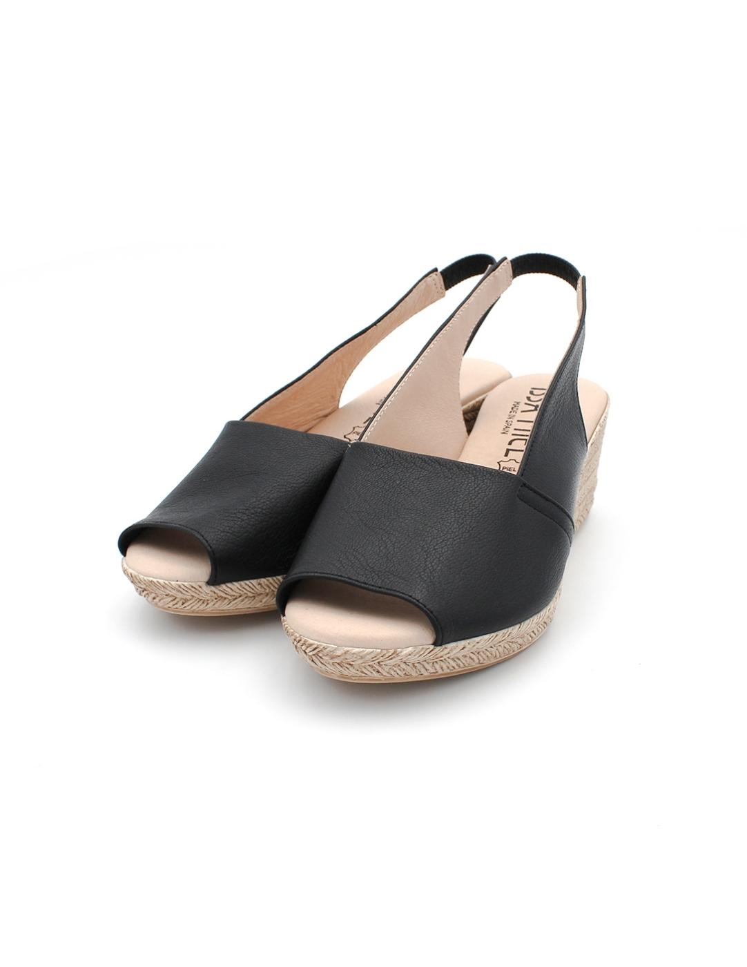 Alpargata ISSA MIEL 300 Napa Negro Mujer.