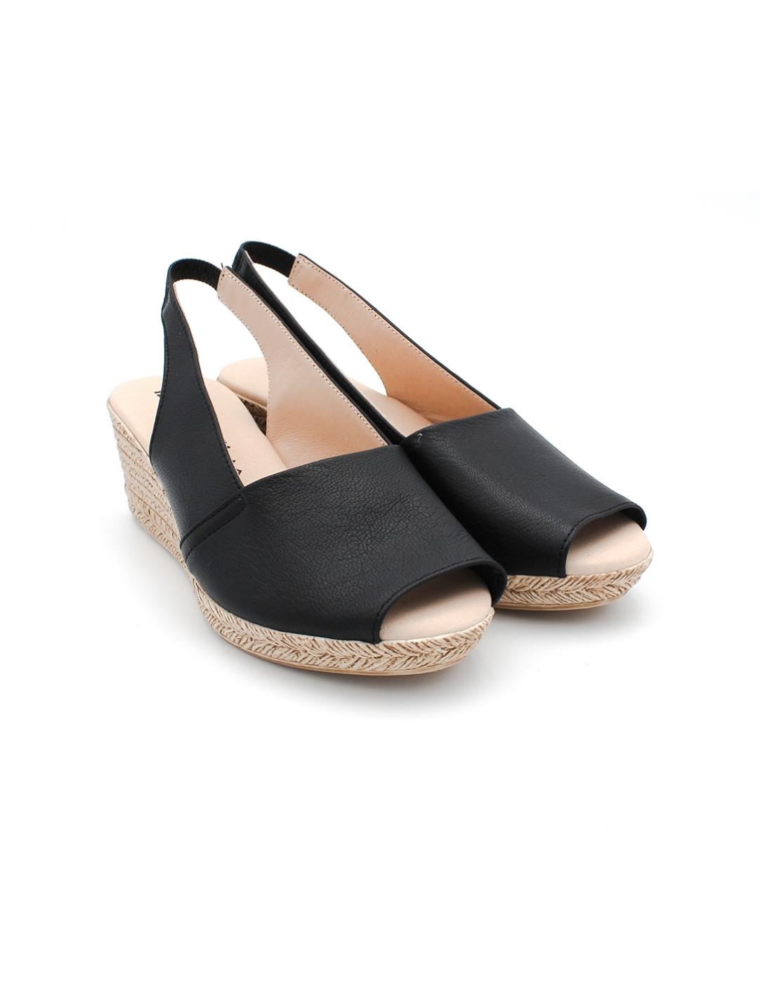 Alpargata ISSA MIEL 300 Napa Negro Mujer.