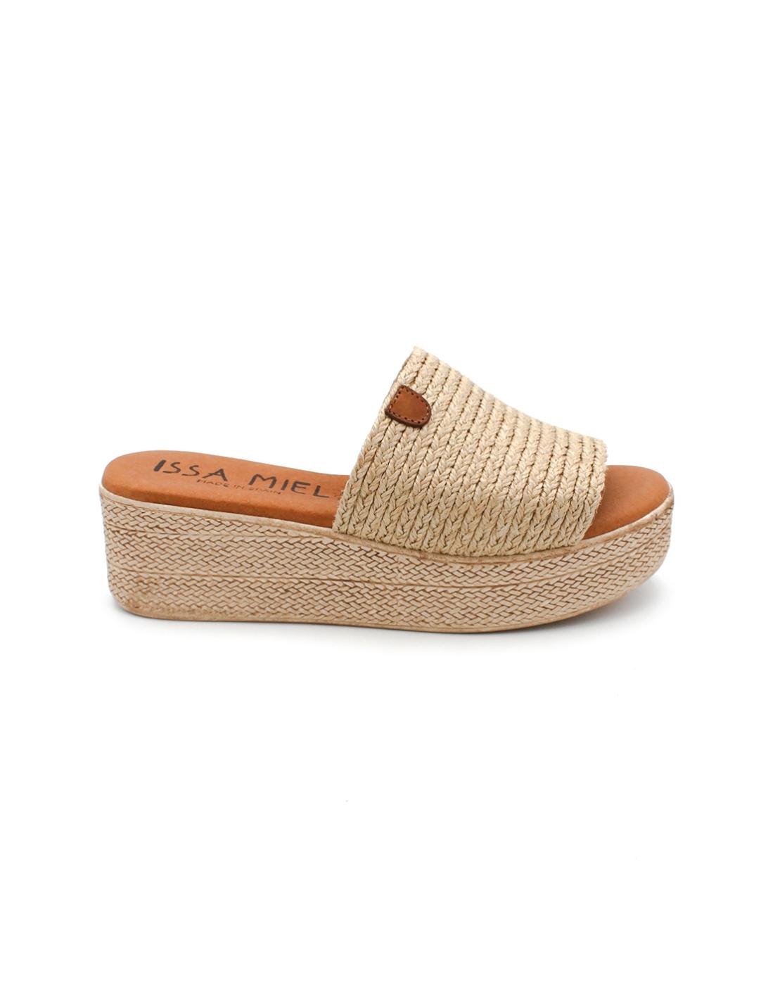 Zueco Yute Natural ISSA MIEL 2011 Mujer.