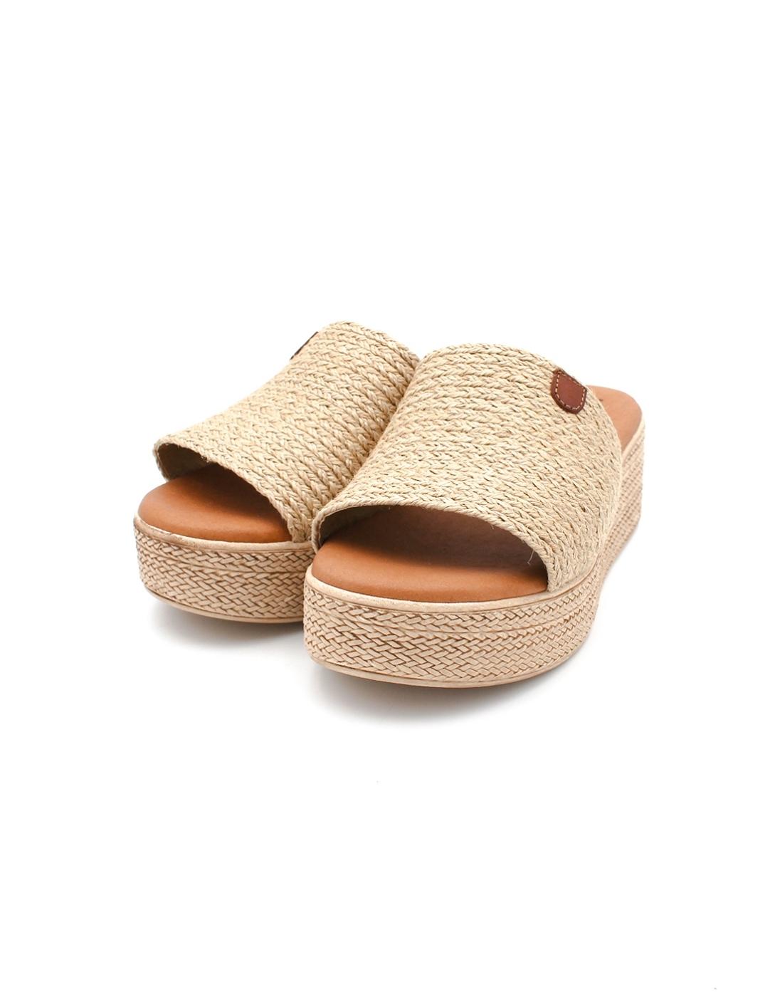 Zueco Yute Natural ISSA MIEL 2011 Mujer.