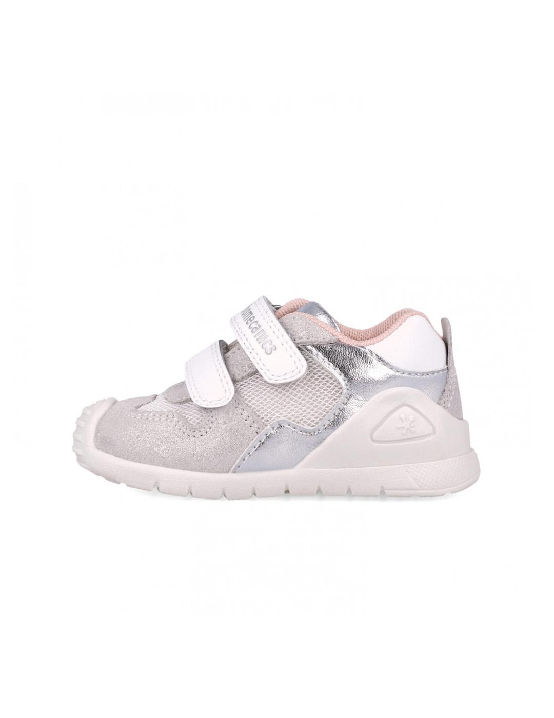 Deportiva Barefoot Garvalín 252120-C313 Blanco/Plata Niña