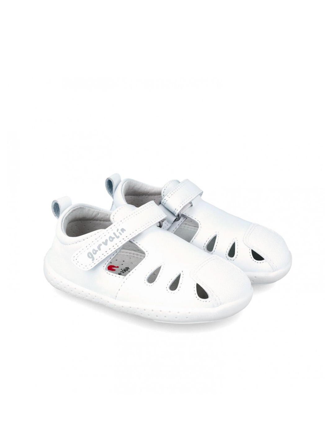 Sandalia Barefoot Garvalín 242323-D Blanca Unisex