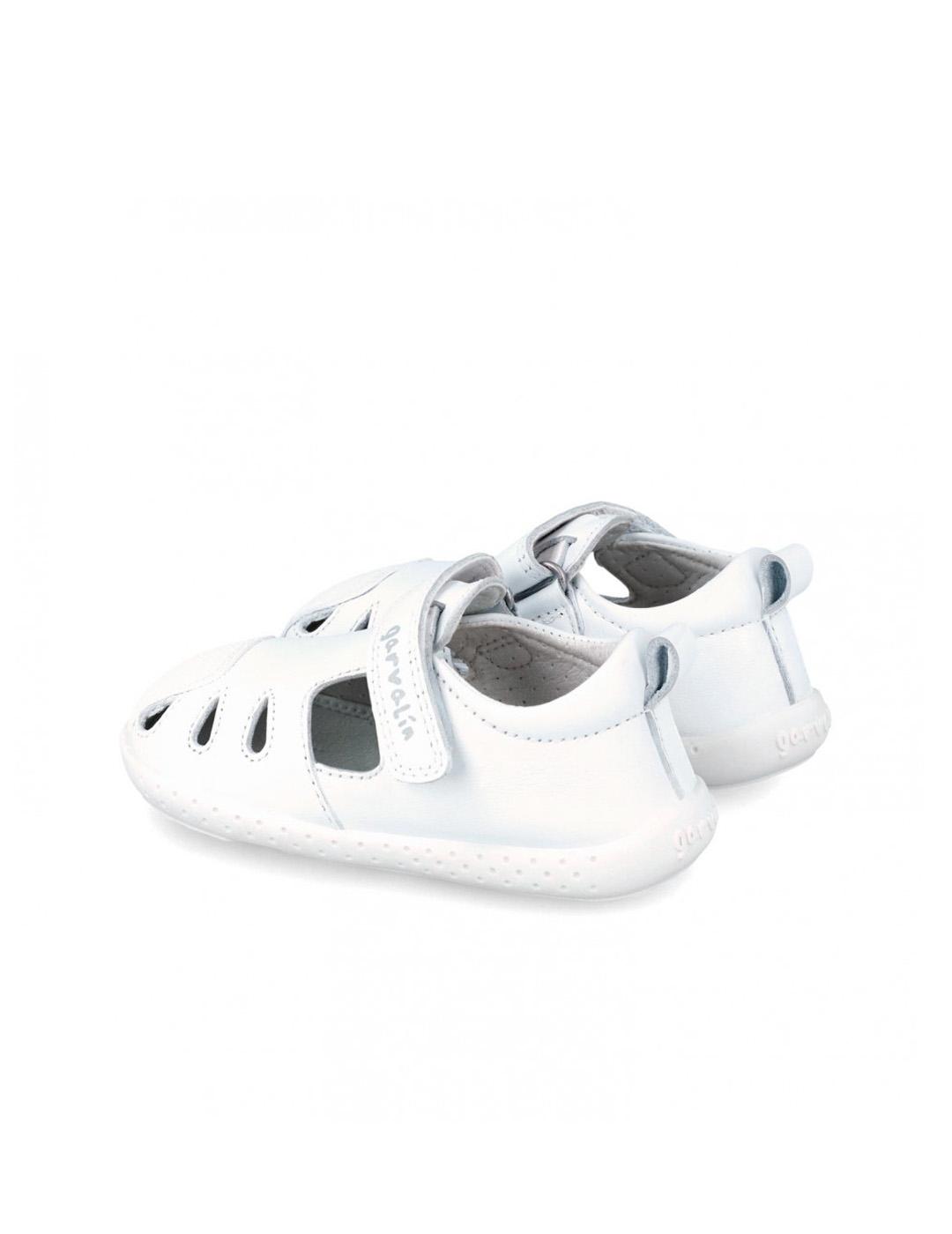 Sandalia Barefoot Garvalín 242323-D Blanca Unisex
