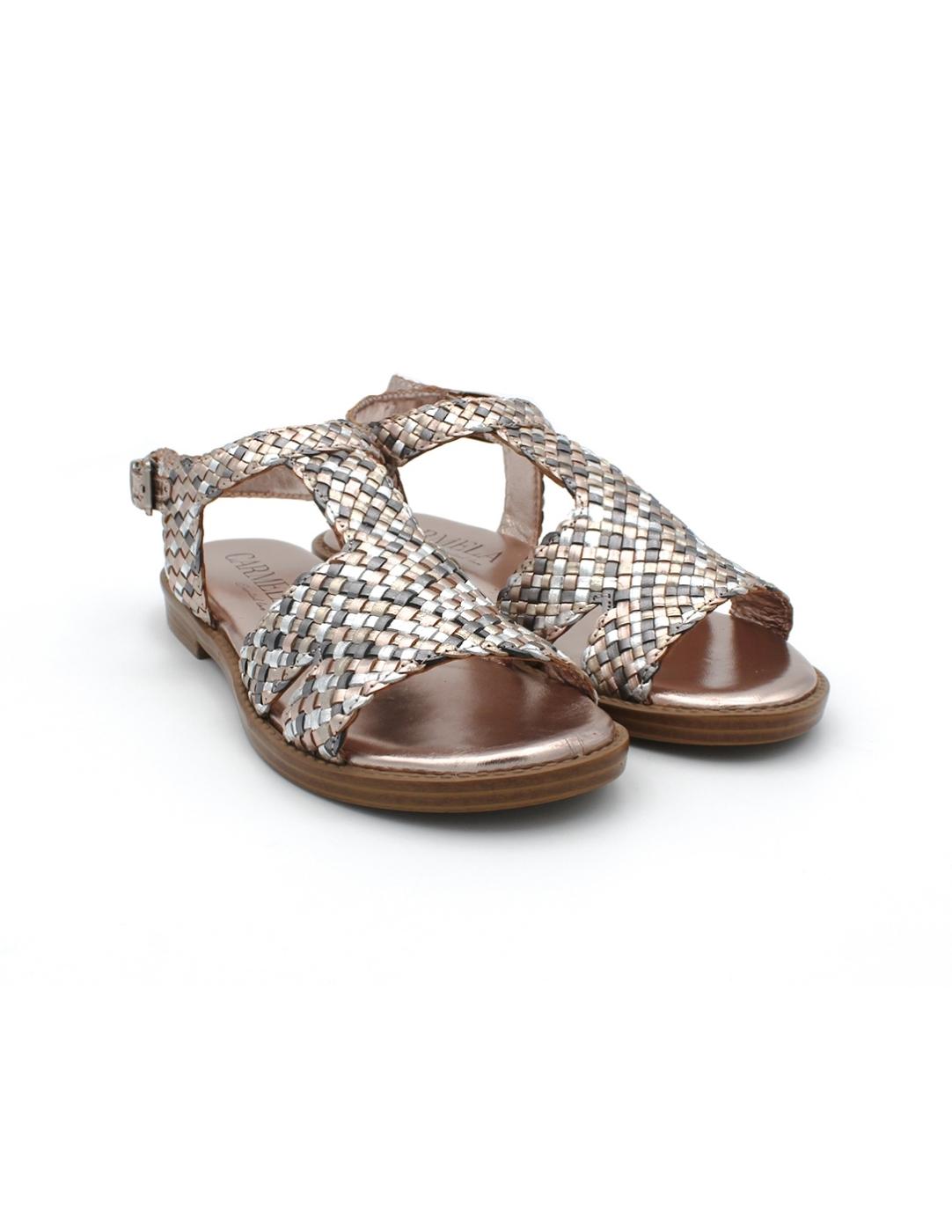 Sandalia CARMELA 162199 Metalizada Mujer.
