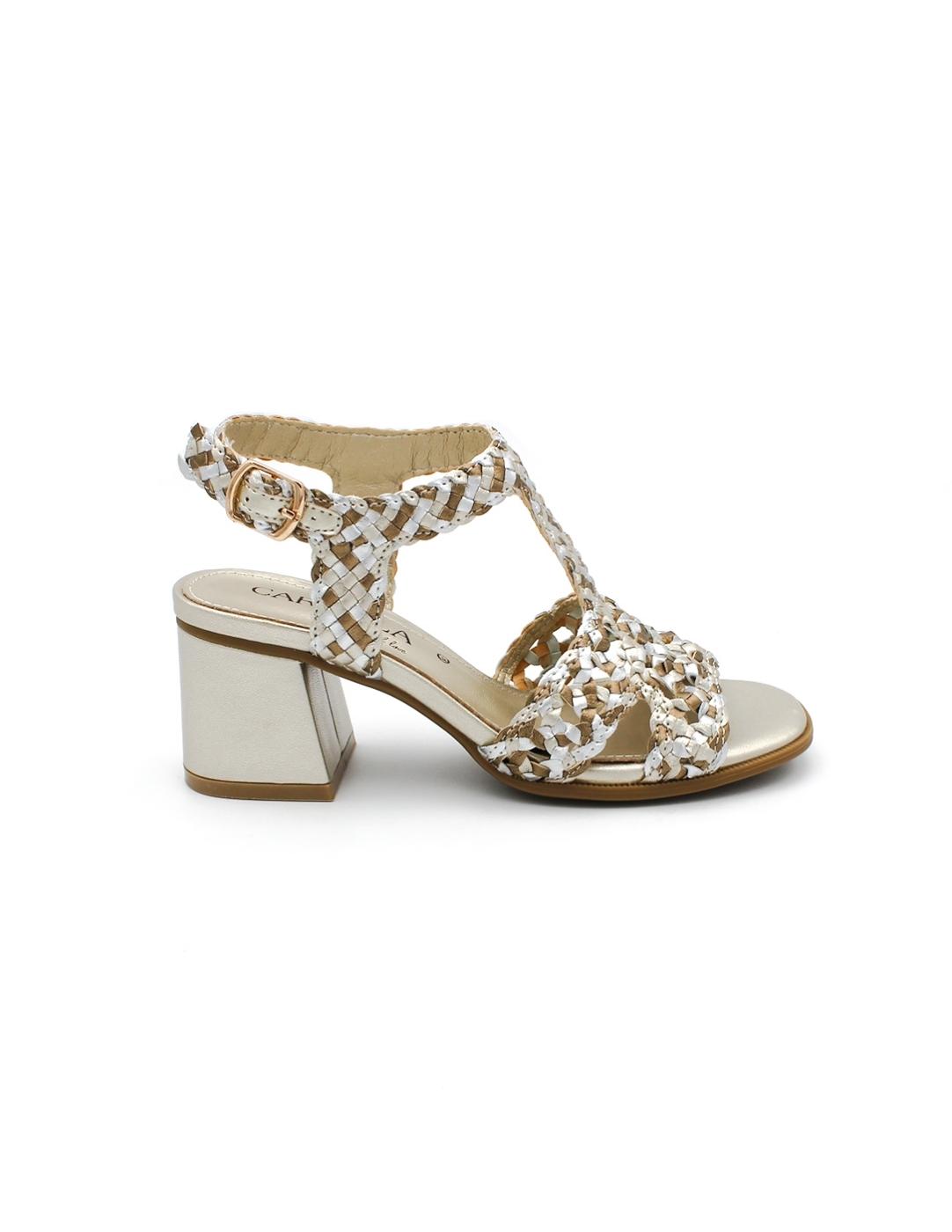 Sandalia Tacón CARMELA 162190 Metalizada Mujer.