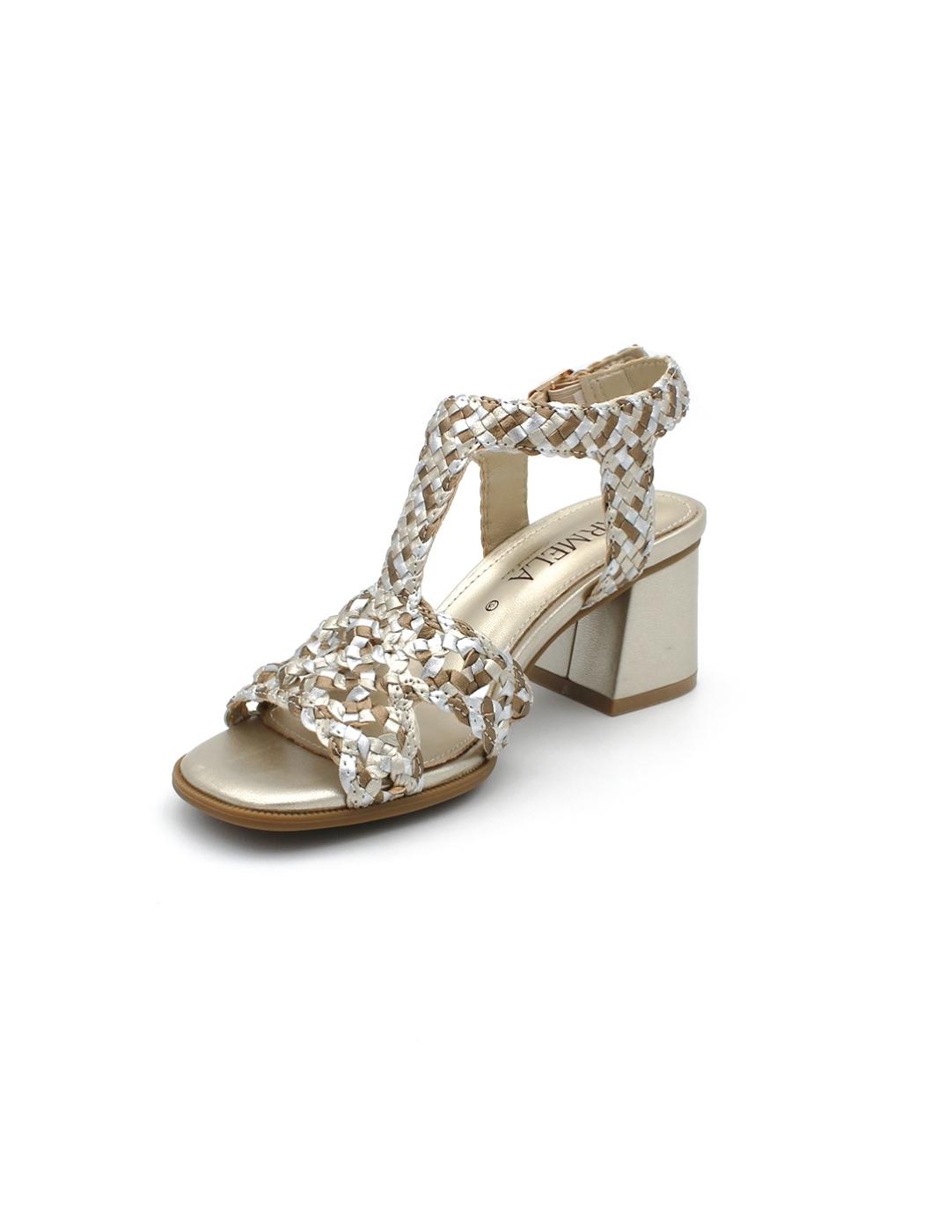 Sandalia Tacón CARMELA 162190 Metalizada Mujer.