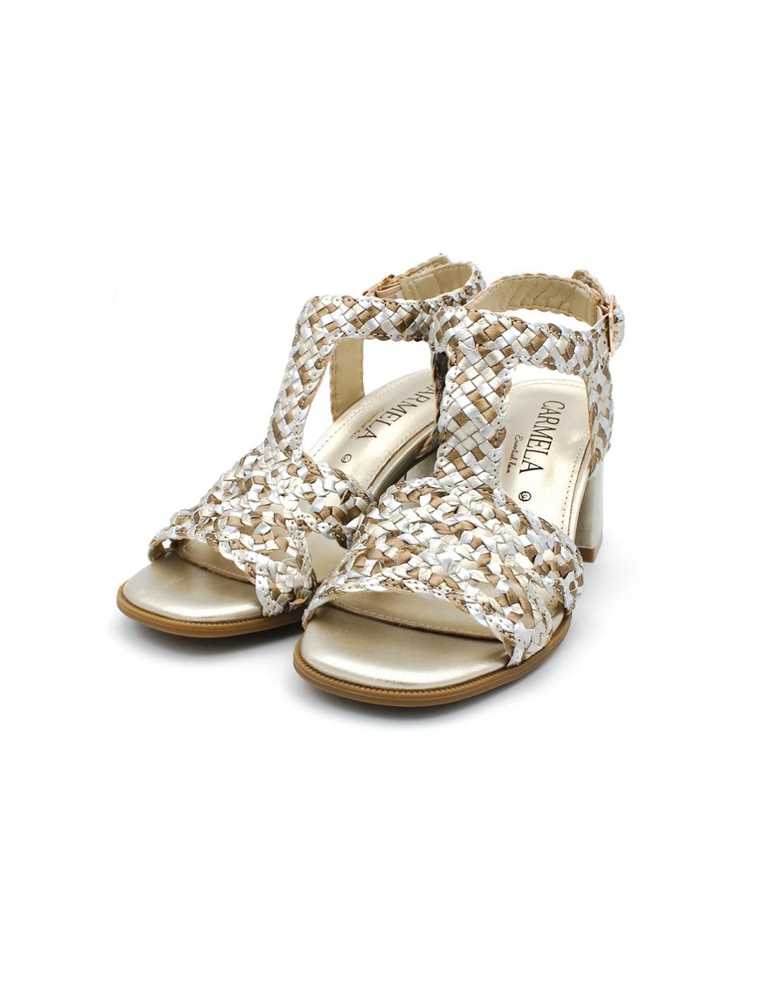 Sandalia Tacón CARMELA 162190 Metalizada Mujer.