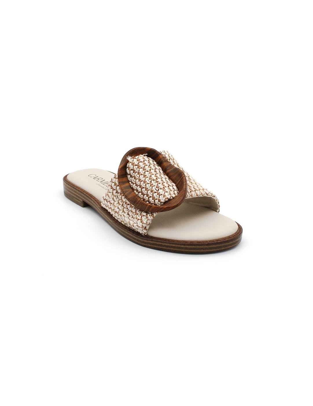 Pala Rafia CARMELA 162415 Beige Mujer.