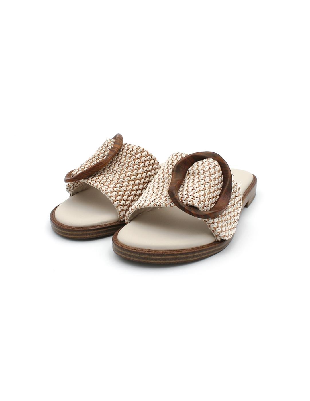 Pala Rafia CARMELA 162415 Beige Mujer.