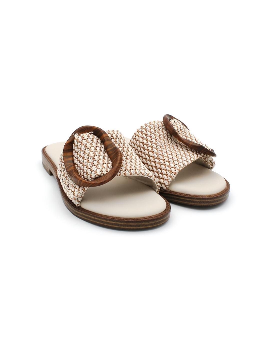 Pala Rafia CARMELA 162415 Beige Mujer.