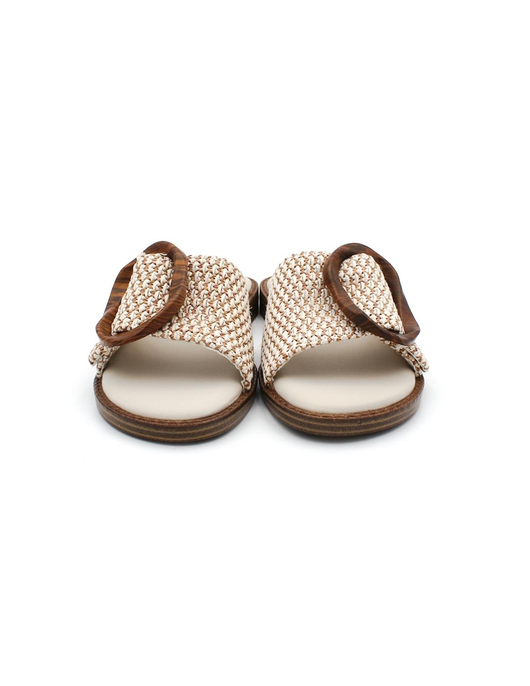 Pala Rafia CARMELA 162415 Beige Mujer.