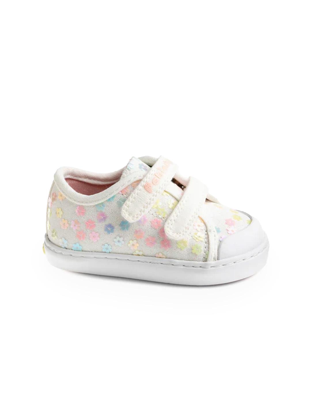 Lona Glitter Pablosky 980600 Blanco Mujer