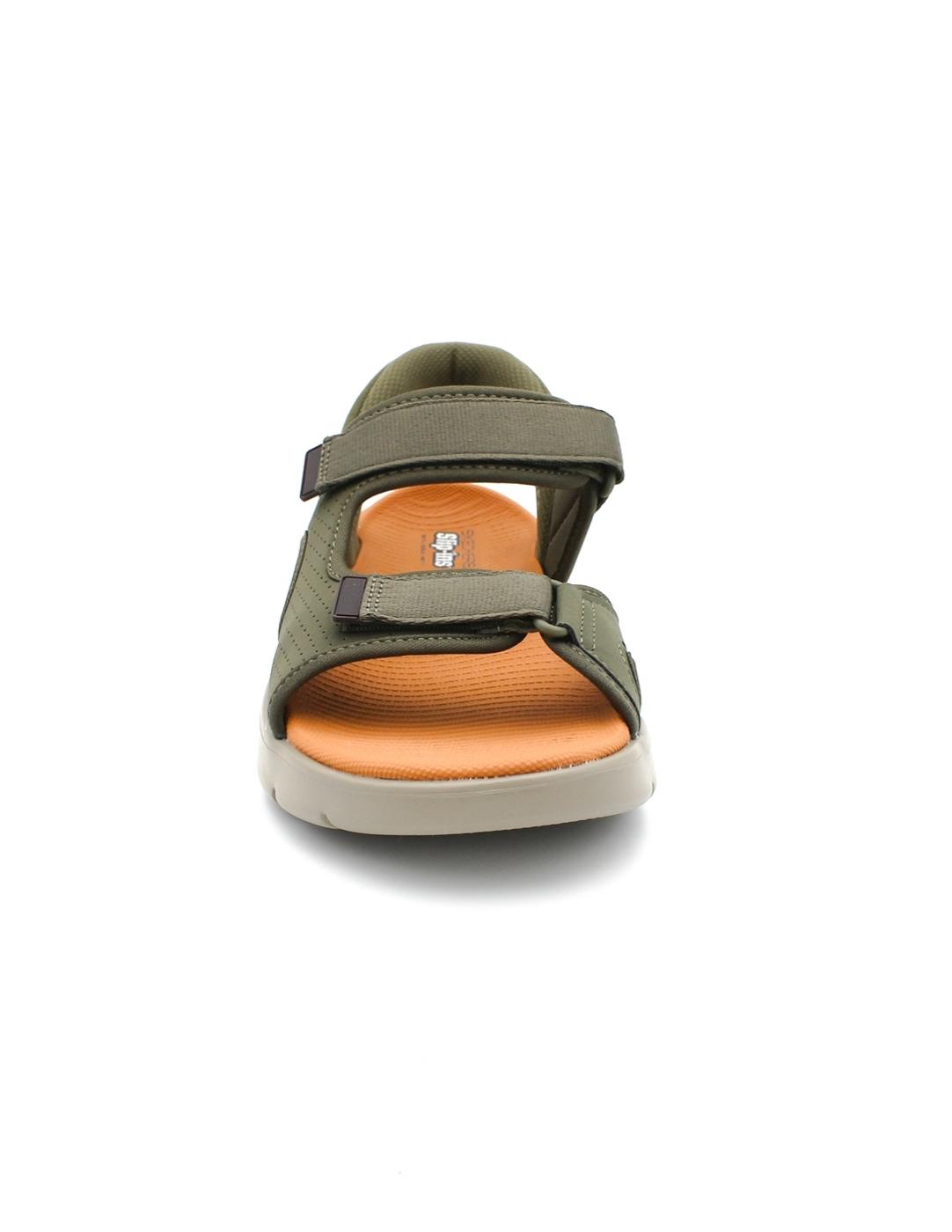 Sandalia SKECHERS Slip-ins 229210 Oliva Hombre.