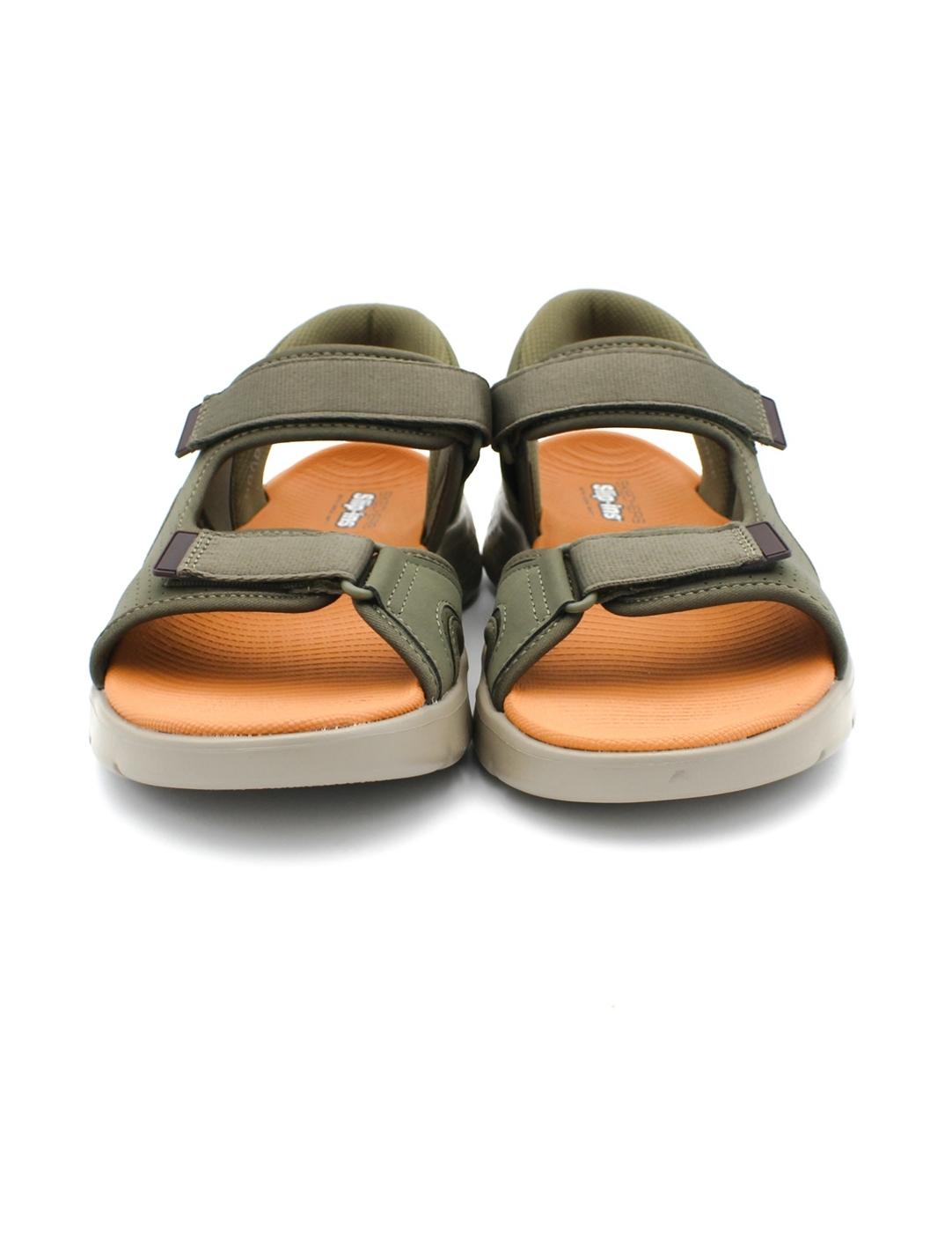 Sandalia SKECHERS Slip-ins 229210 Oliva Hombre.