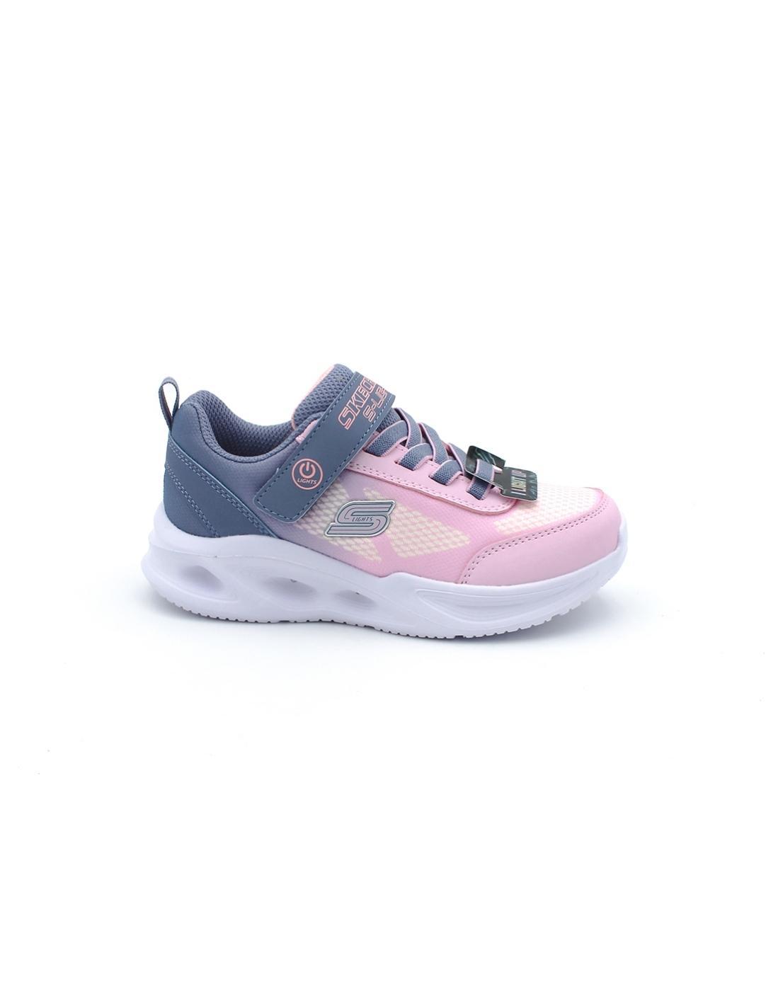 Deportiva SKECHERS 303714L Luces Rosa Niña.