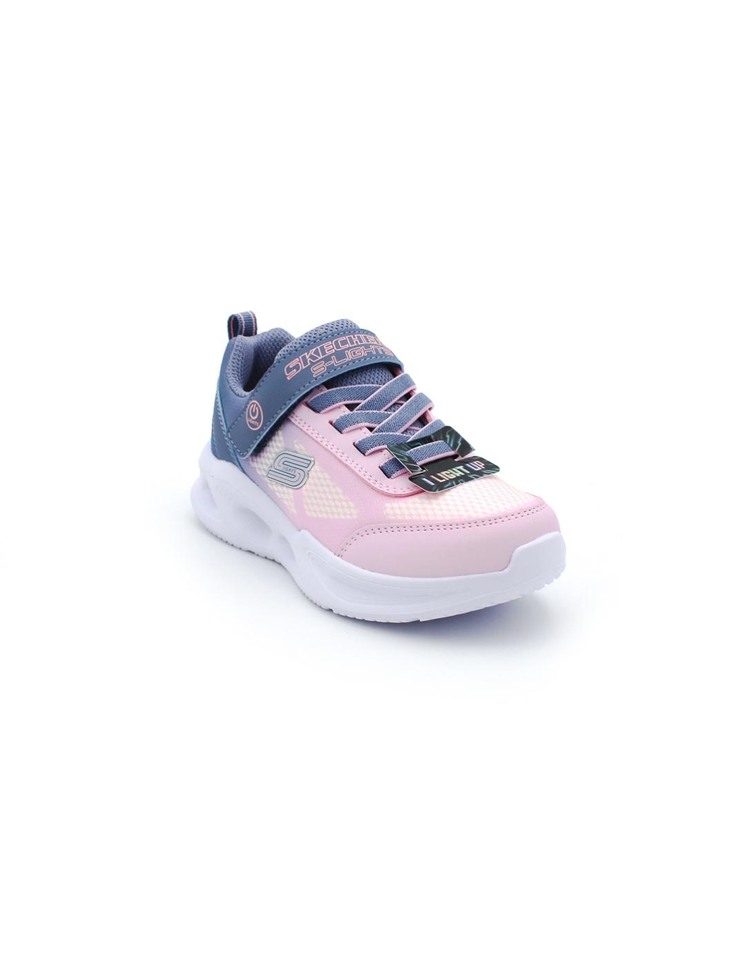 Deportiva SKECHERS 303714L Luces Rosa Niña.