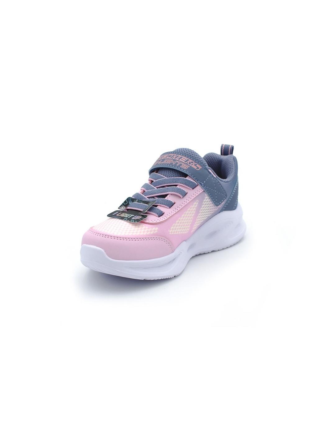 Deportiva SKECHERS 303714L Luces Rosa Niña.
