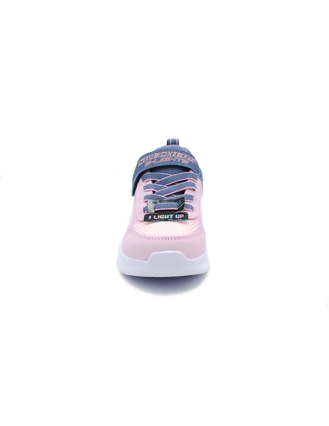 Deportiva SKECHERS 303714L Luces Rosa Niña.