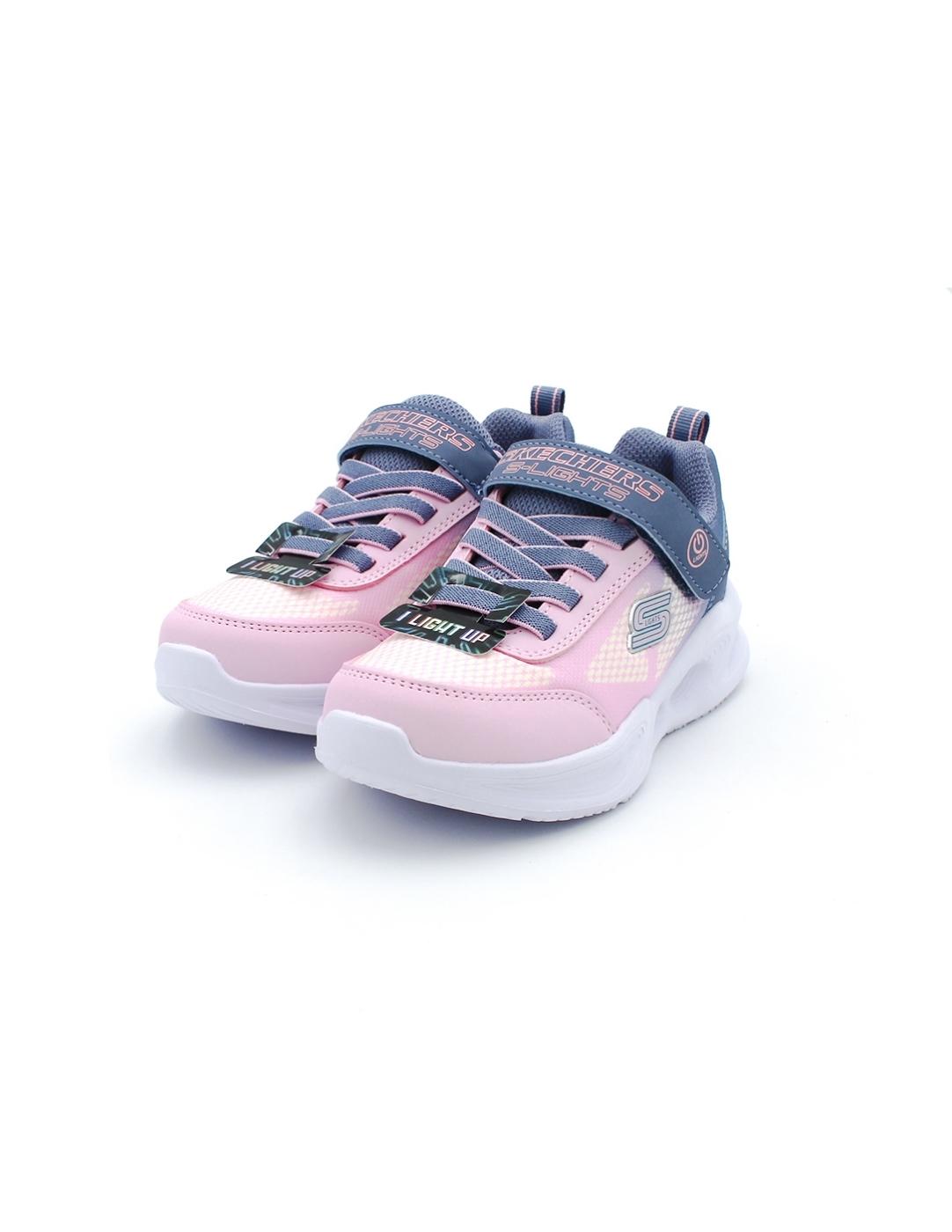 Deportiva SKECHERS 303714L Luces Rosa Niña.