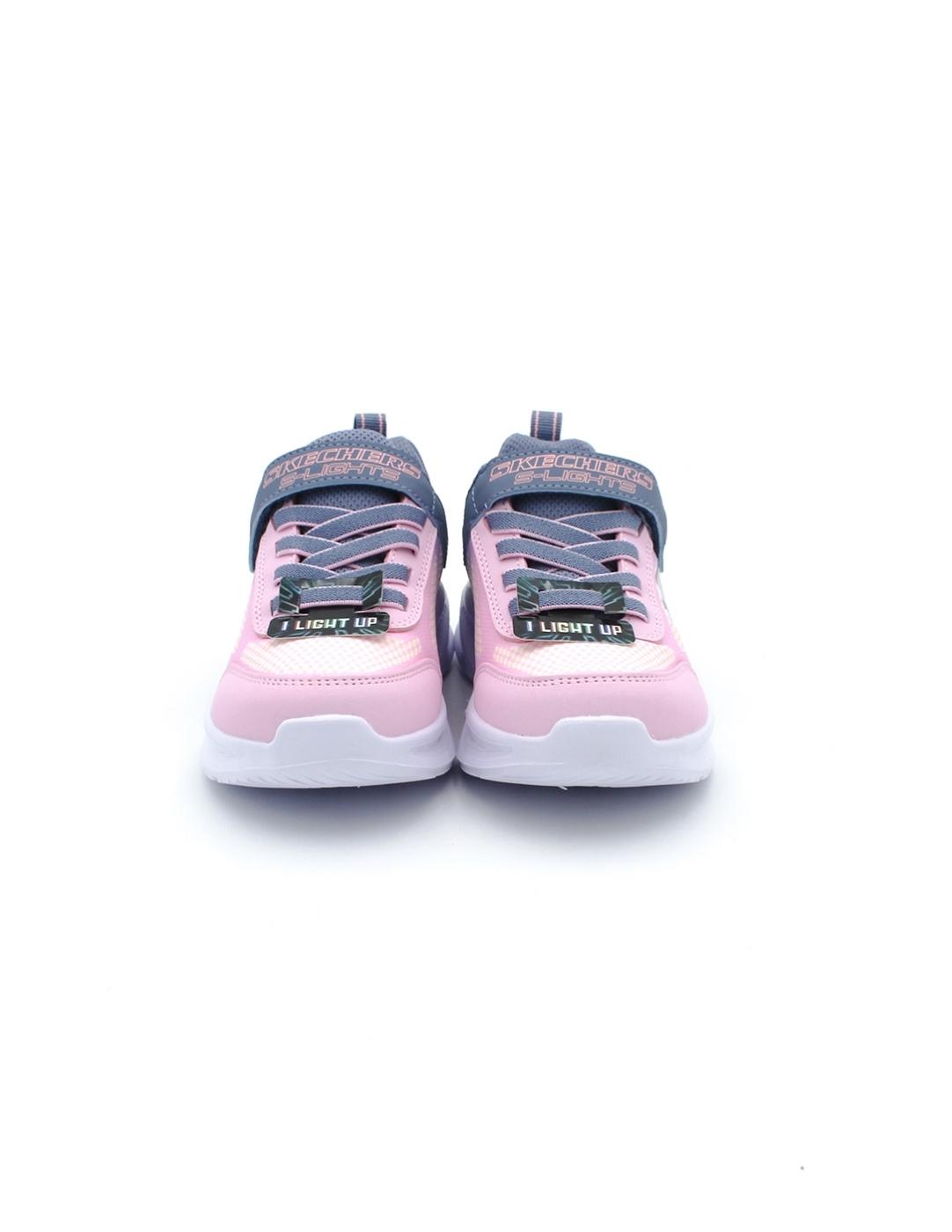 Deportiva SKECHERS 303714L Luces Rosa Niña.