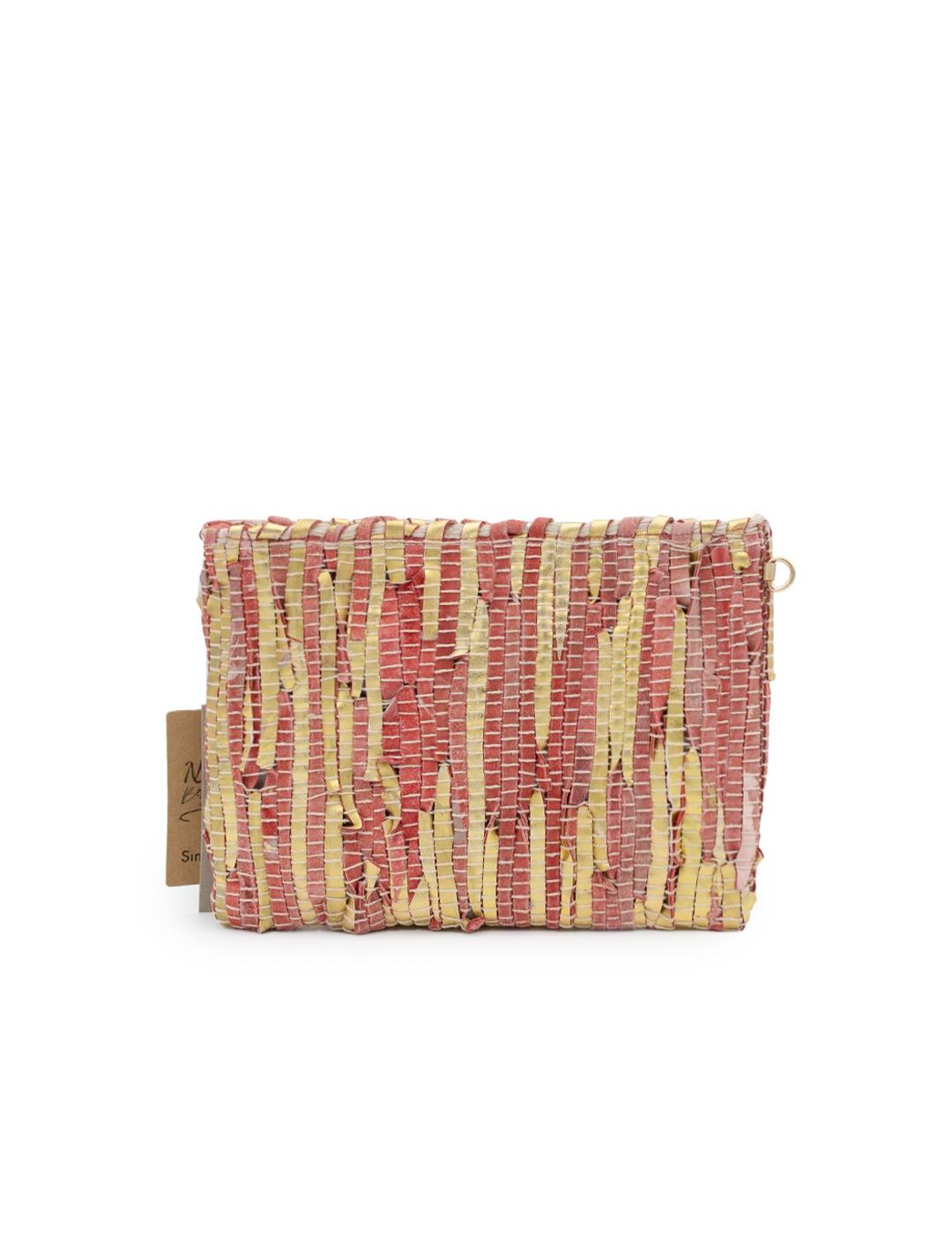Clutch Artesano Briana Simo Sastre S2016/CO Coral Mujer