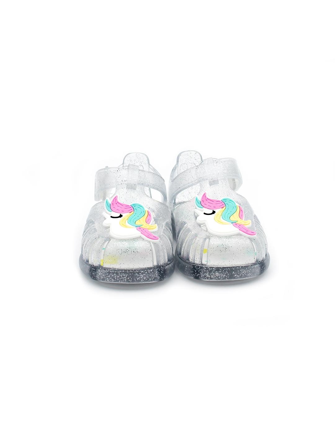 Cangrejera Unicornio IGOR S10341 Transparente Niña.